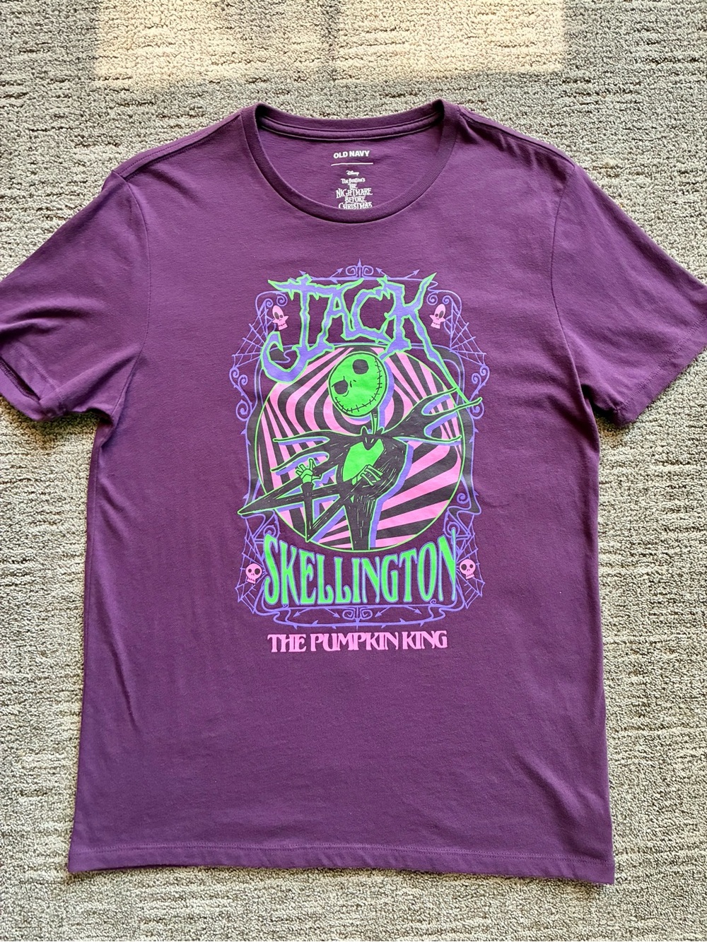 The Nightmare Before Christmas Jack Skellington Pumpkin King Graphic Tee